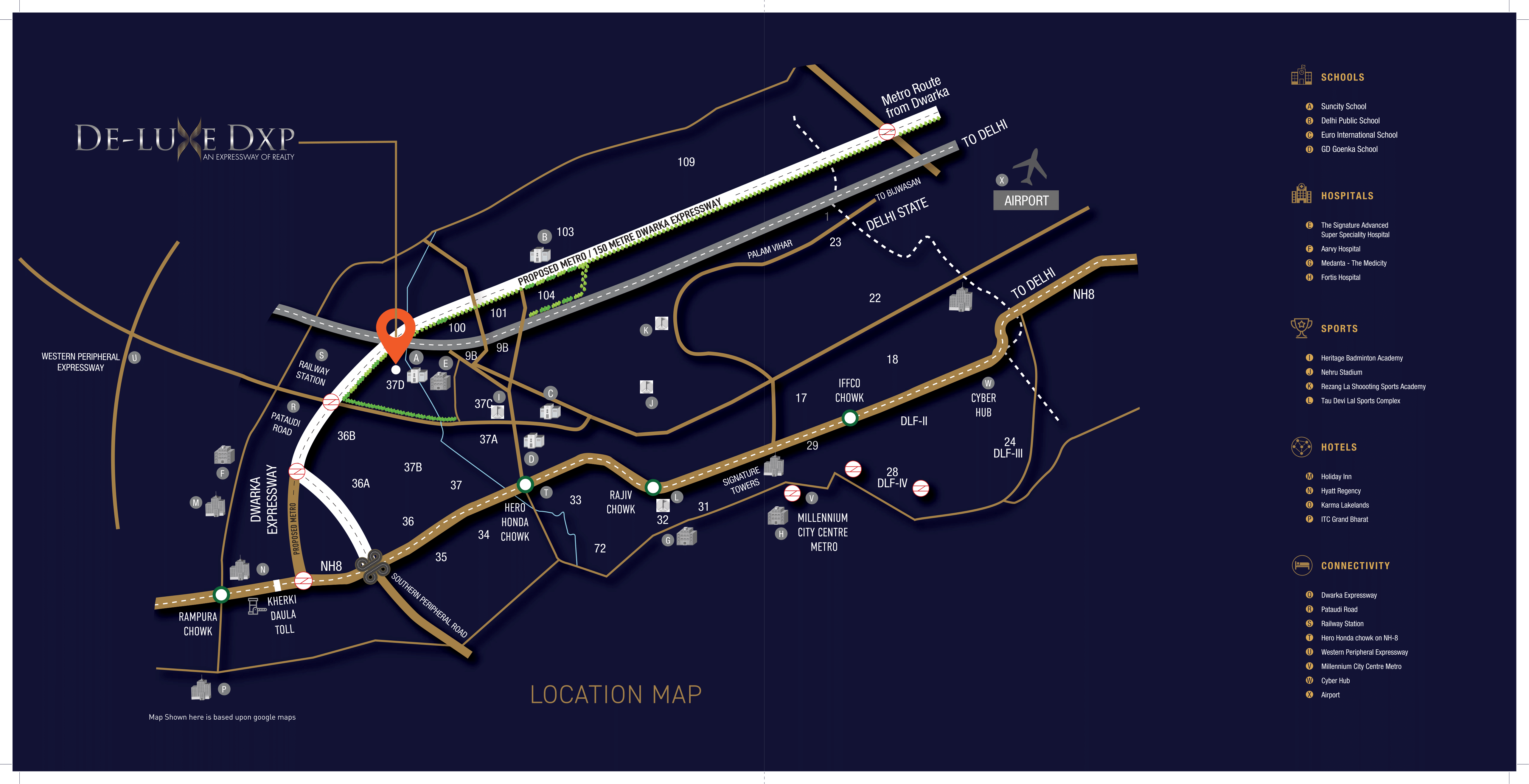 signature global deluxe dxp location map